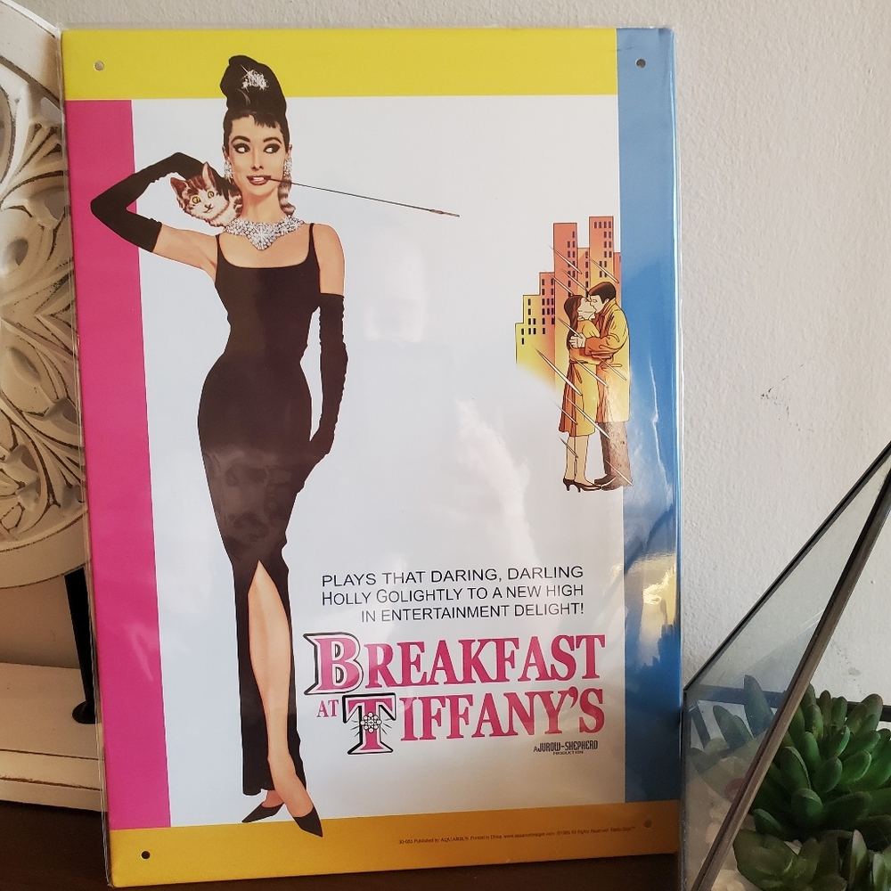 Breakfast At Tiffany's Tin Sign